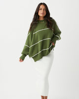 Harper Sweater - Caper/Cream